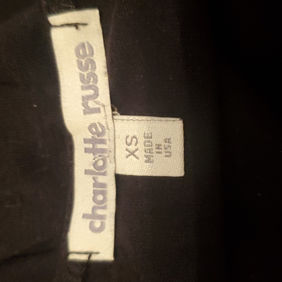 Charlotte russe tunic top XS black with embellishments - Picture 4 of 5